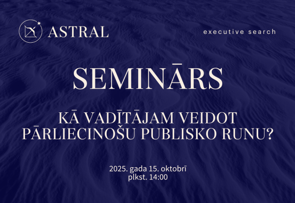 Seminar: How can a leader create a persuasive public speech?