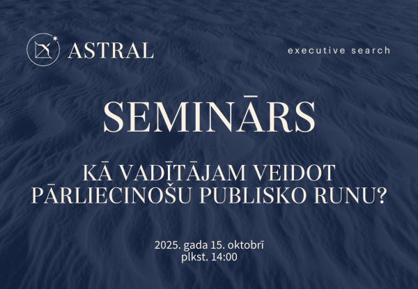 Seminar: How can a leader create a persuasive public speech?