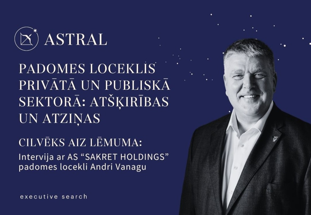 CILVĒKS AIZ LĒMUMA: padomes loceklis Andris Vanags