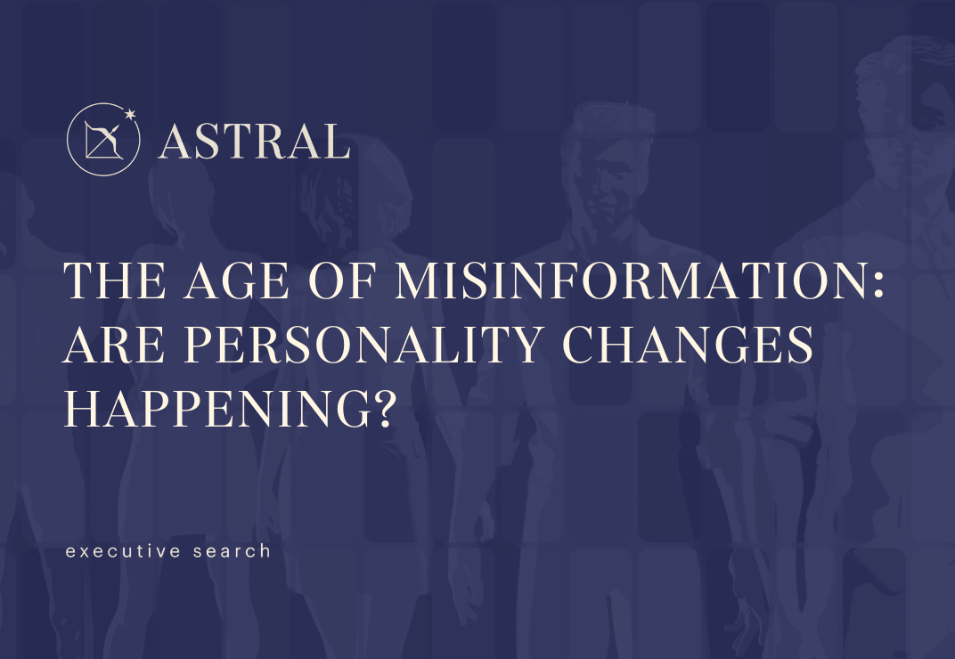 The Age of Misinformation: Are Personality Changes Happening?