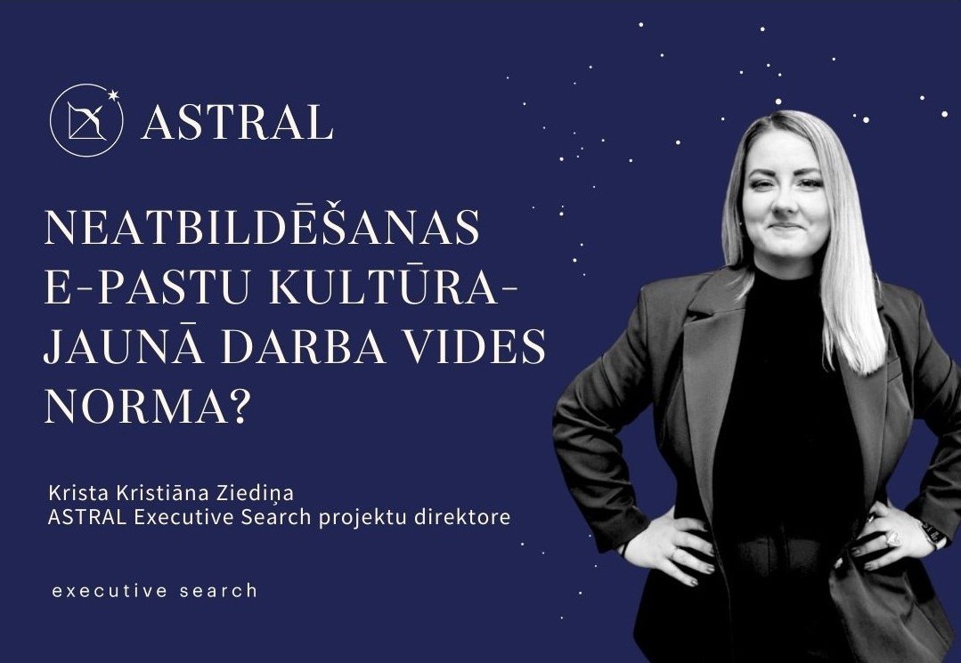 Neatbildēšanas e-pastu kultūra – jaunā darba vides norma?